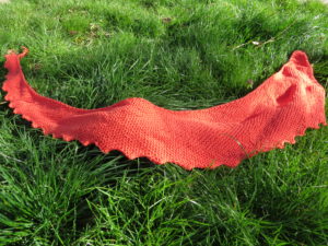 Hitch hiker shawl